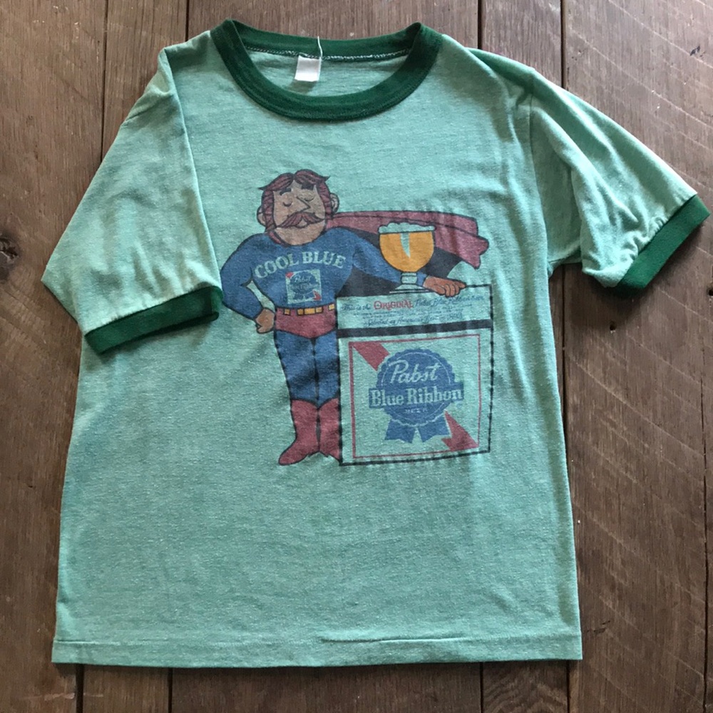Vintage 1970’s Pabst Blue Ribbon Beer shirt